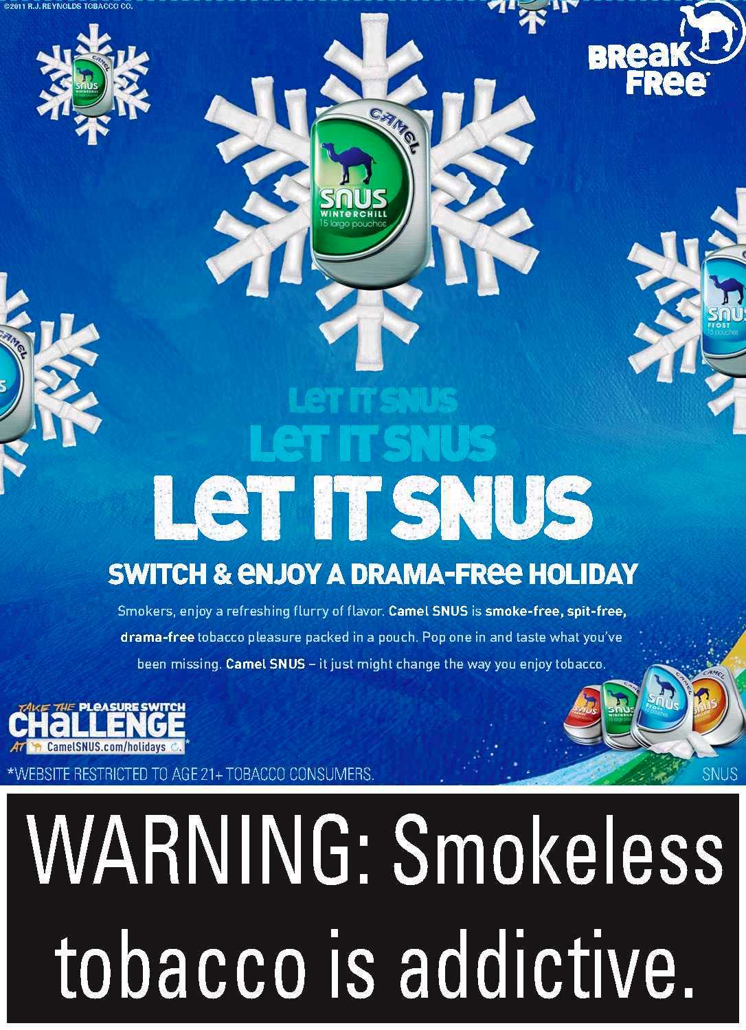 Camel Snus Ad - Let it Snus!