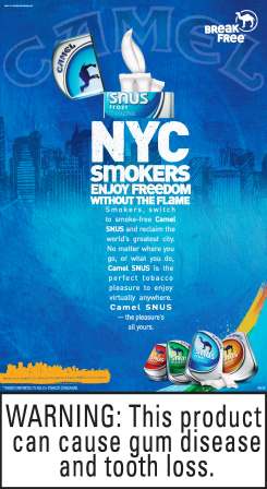 Freedom for Smokers in NYC?  You go, RJ Reynolds!