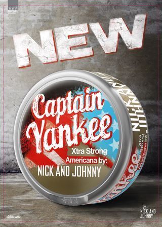 Captain Yankee; the extra strong Americana snus by Nick and Johnny, fights for the snus oppressed in Norway!