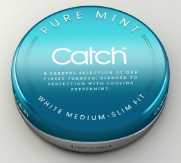 Catch Pure Mint snus- New metal can, new pouch design