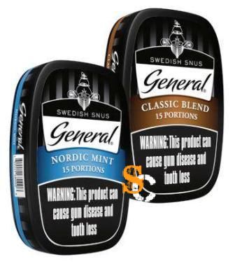 General Classic Blend and Nordic Mint Snus: Made in Sweden for the USA