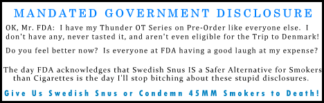 Stupid FDA Government Mandated Warnings