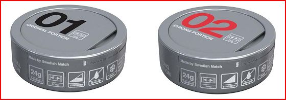 Swedish Match LS-01 and LS-02 Swedish Snus