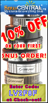 10% Discount Code for SnusCENTRAL.com
