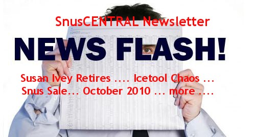 SnusCENTRAL October 2010 Newsletter