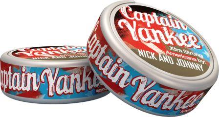 Captain Yankee snus by Nick and Johnny is made for Norway snusers