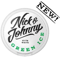 Nick and Johnny Green Ice Slim portion snus NEW