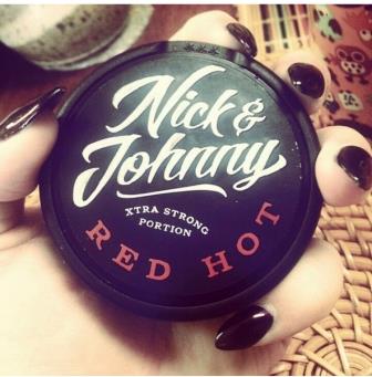 Snus review of Nick & Johnny Red Hot Xtra Strong portion snus