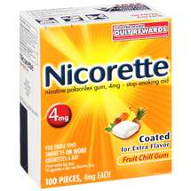 Nicotine Gum:  Great fruit and mint flavors, costs a fortune, but only works 7% of the time.  Hail Big Pharma!