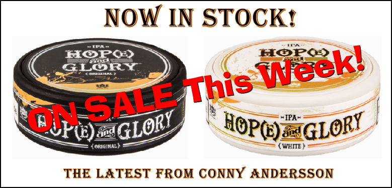 Hop(e) and Glory IPA Portion Snus is IN STOCK and ON SALE!