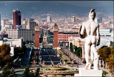 That is not pasty snuser Adam Skelland at right but this is the Poblenou area of Barcelona