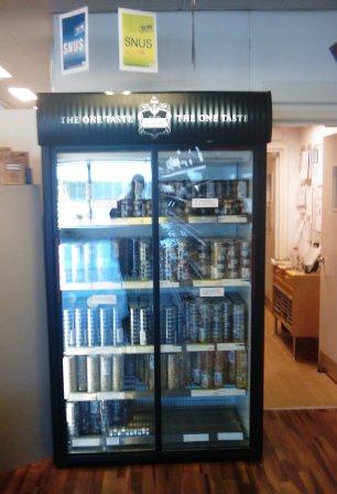 Snus Fridge #4 at the SnusCENTRAL Bunker