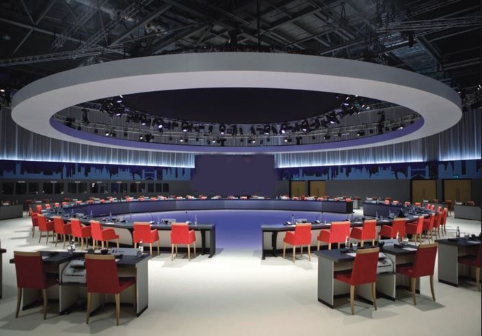 The Snus Summit Meeting Room prior to the opening ceremonies