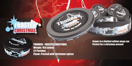 Thunder Frosted Christmas Extra Strong Portion Snus 2015 