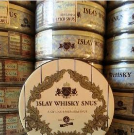 Islay Whisky Snus is an example of a great snus in a bar-worthy can