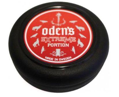 Oden's Extreme hockey puck snus can