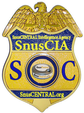 SnusCENTRAL Intelligence Agency Badge