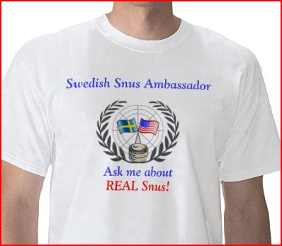 Swedish Snus Ambassador - t-shirt - Mens version