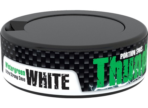 Thunder White Wintergreen Extra Strong Snus