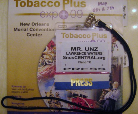 Larry Waters / Mr. UNZ at Tobacco Plus Expo 2009