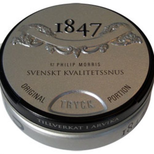 Snus News Shocker:  1847 by PM Snus Discontinued!