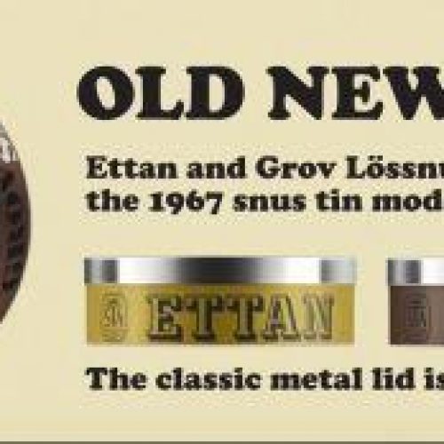 Ettan Lös Snus and Grov Lös Snus back in their classic 1967 tins