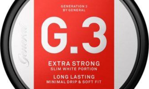 Snus Review:  General G.3 Slim White Extra Strong Portion Snus