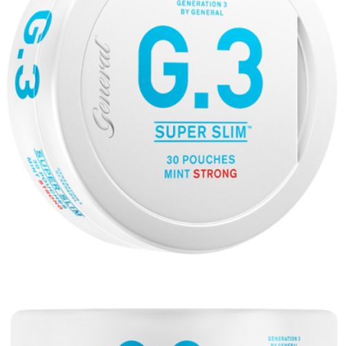 NEW SNUS: General G.3 Super Slim Strong Mint Portion Snus