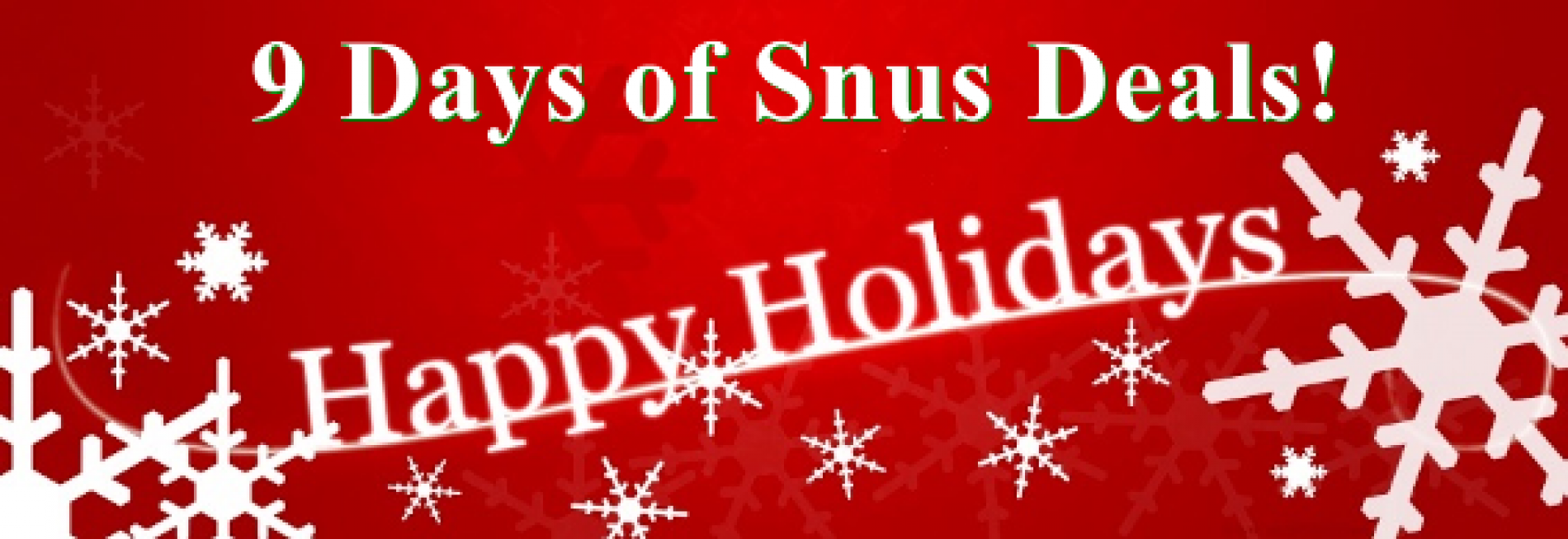 Snus Sales and Snus News for 30 December 2014