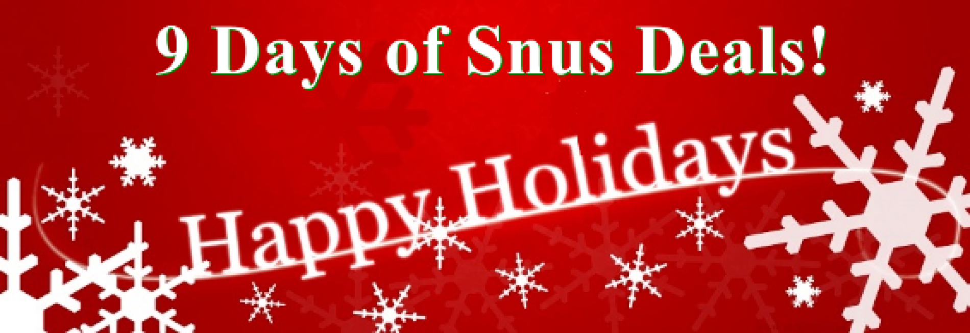 Snus Sales and Snus News for 31 Dec 2014