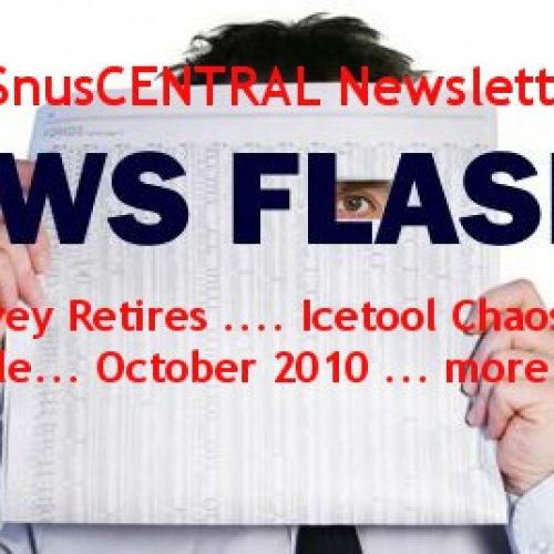 SnusCENTRAL News Letter – October 2010