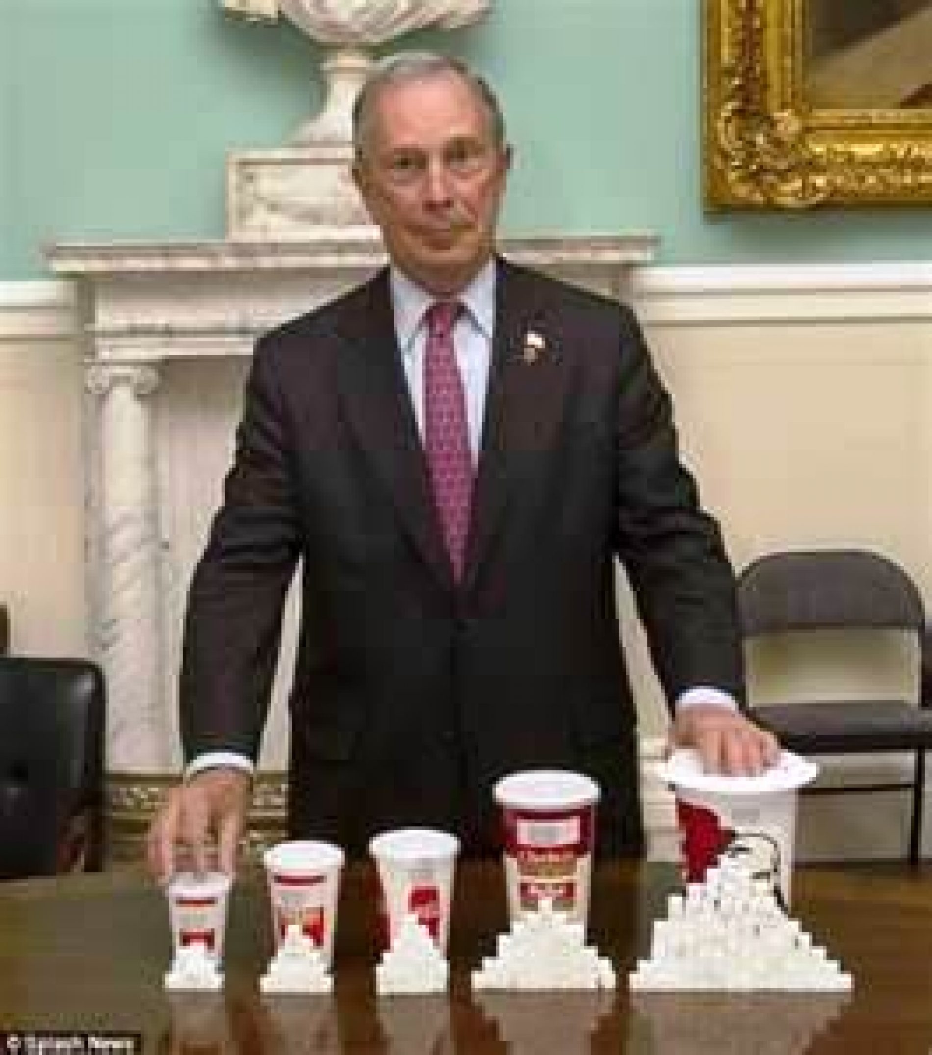 Mike Bloomberg Tries to Look Busy with Coke