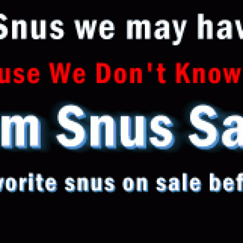 Friday Snus Sale Update!