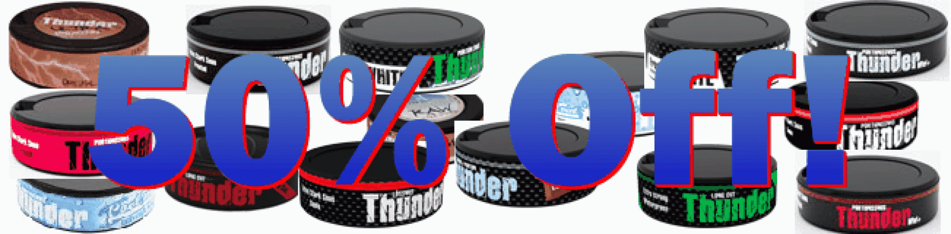 3 Days Only: FREE Snus and 50% Off ALL Thunder Snus!